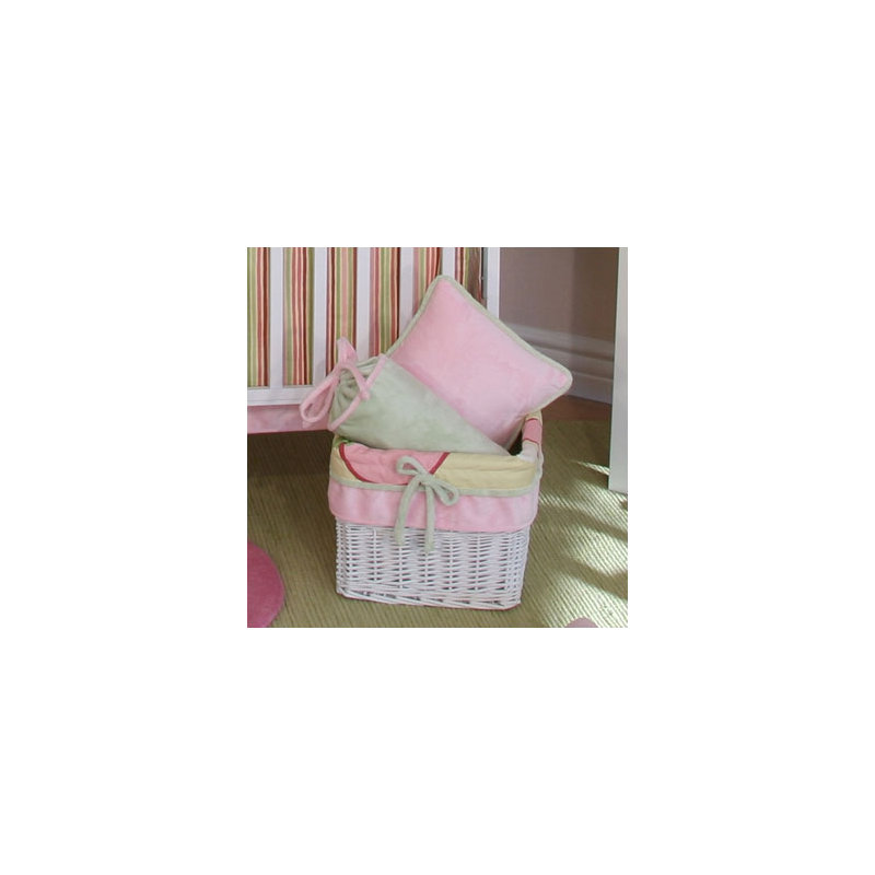 Panier à mèches minky rose bubbles
