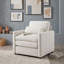 Fauteuil rembourré avec coussin double couche, accoudoirs roulés, coussin lombaire, assise profonde et dossier amovible-421607134