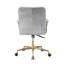 Chaise de bureau en cuir Damir