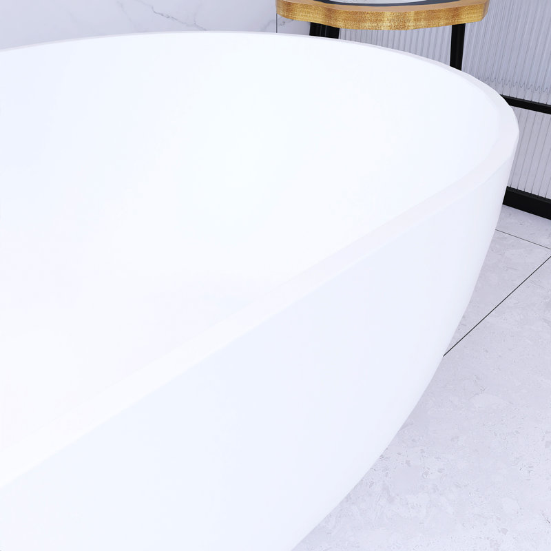 59'' x 29.5'' Soaking Solid Surface Bathtub