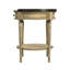 Gracie Mills Sampson 22 po Table d'appoint ronde 1 tiroir en bois avec tablette ouverte inférieure, beige-967724268