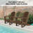 Folding Adirondack Chairs With Cushion, Hdpe Oversized Patio Chair Weather Resistant-1792507076