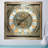 THE GEARS CLOCK Wall Clock with Real Moving Gears LU-LI_ 32 in Square SILVER-ANTIQUE