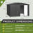 10 ft. W x 8 ft. D Galvanized Steel Storage Shed-107231879