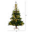 6 pi Sapin de Noël artificiel pré-éclairé avec 130 lumières DEL blanc chaud