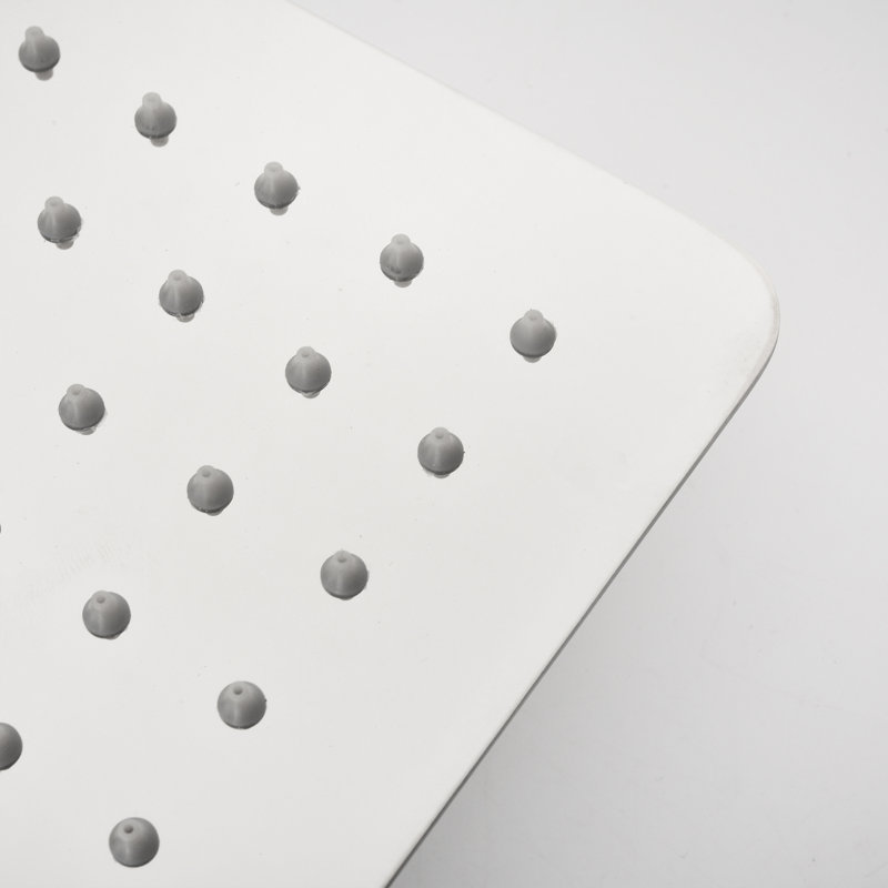1-Spray Patterns 11.8 In. Wall Mount Dual Fixed And Handheld Shower Head With 1.8 GPM In Chrome