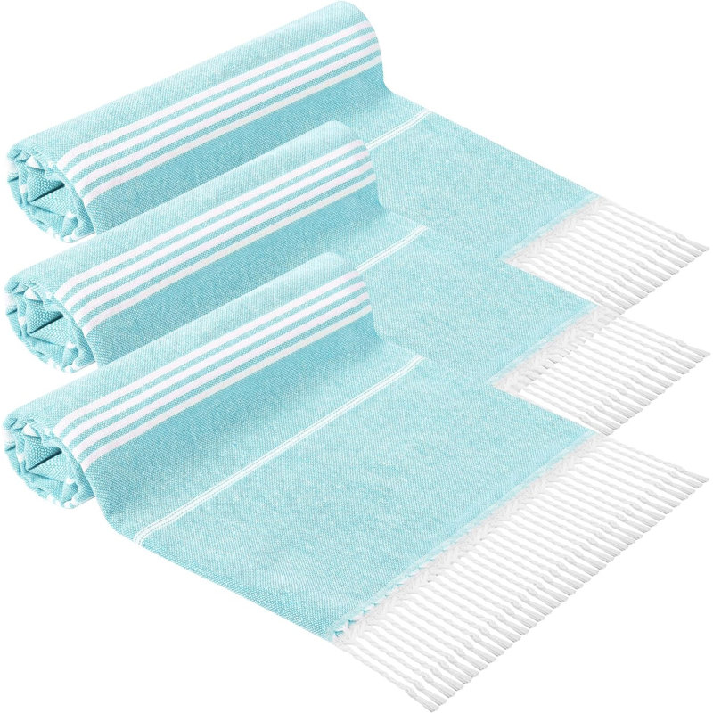 Mellar Cotton Beach Towel, Torquoise