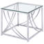 Ensemble de table basse et de table de bout en verre 2 pièces Kempton