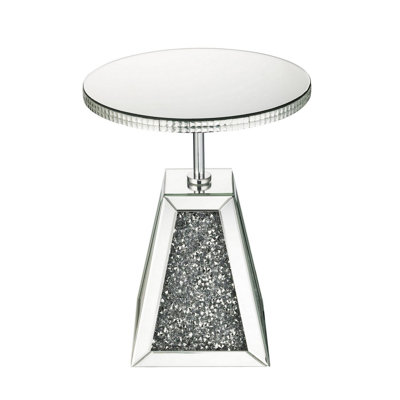 Canobbio Mirrored Glass Top End Table