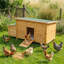 Poulaillers imperméables, maison de ferme rustique en bois massif