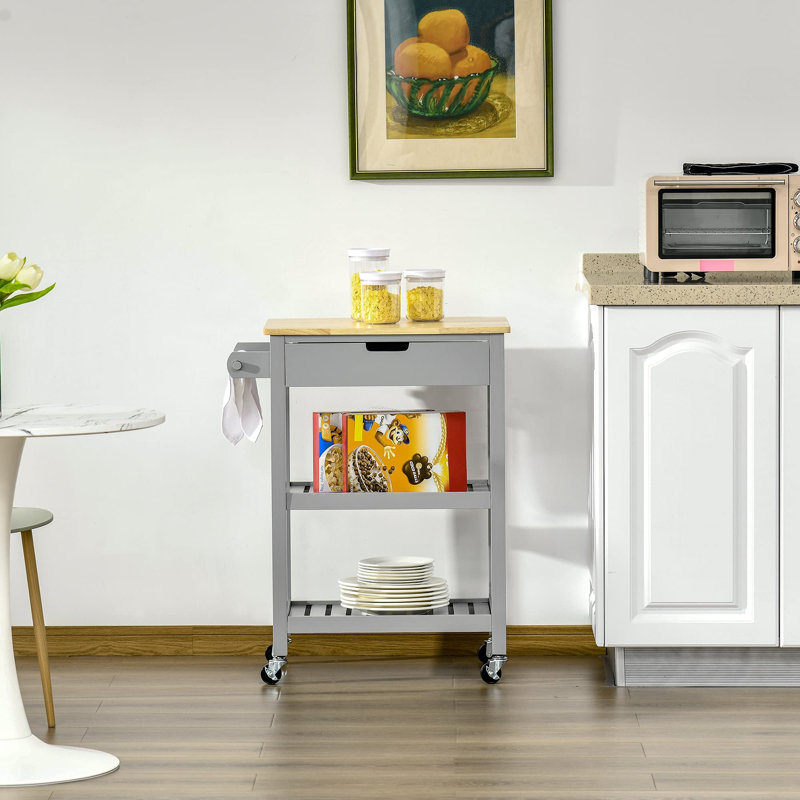 Wood Bar Cart