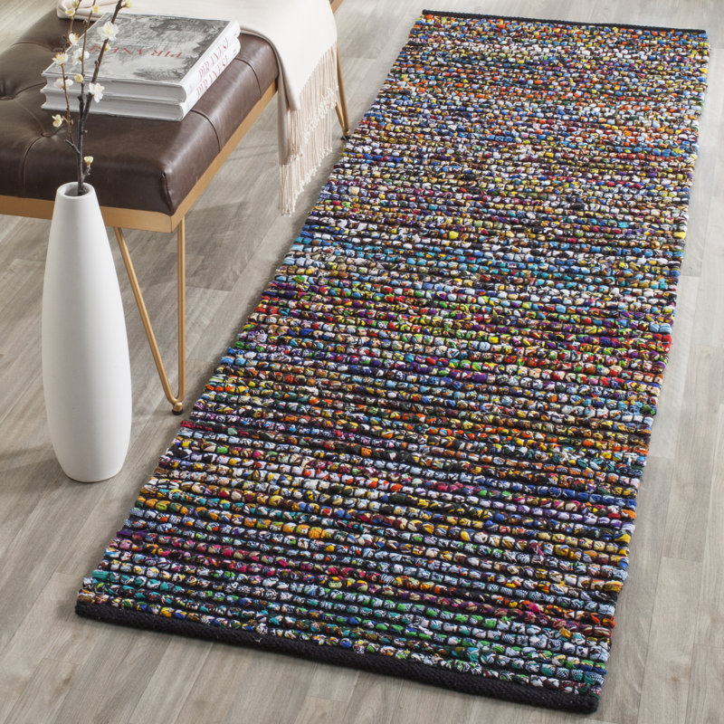 Tapis en coton / jute Abhay, Tapis de couloir 2 pi 3 po x 12 pi