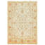 Tapis en laine noué à la main, style ivoire et orange, 2,39 m x 3,48 m