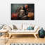 Buddha Zen Flowers - No Frame Print on Canvas-34371940