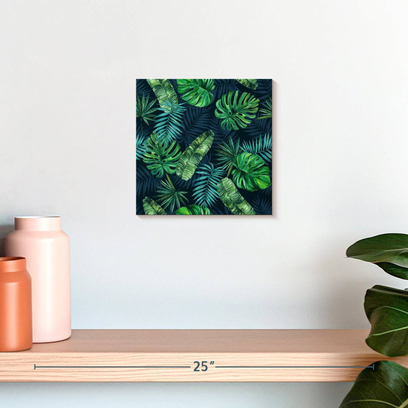 Mélange de feuilles tropicales, H 10 po x l 10 po