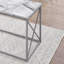 Ensemble de table, ensemble 3 pièces, café, bout, côté, accent, stratifié aspect marbre, métal, contemporain, moderne-553749565