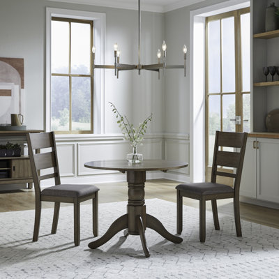 Ensemble de tables abattantes 3 pièces avec dossier à lattes Luz
