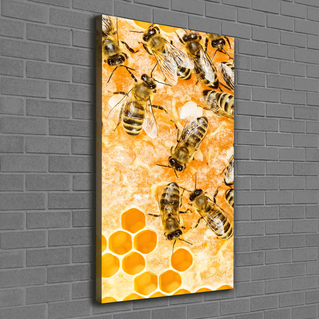 Arbeitende Bienen - Kunstdrucke auf Leinwand - Wrapped Canvas