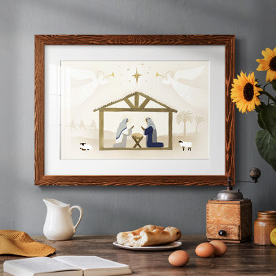 «Away In A Manger Collection», reproduction encadrée sur papier