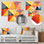 «Geometric Soft Colors Tiles I» - art mural géométrique en métal MT137585-674139226