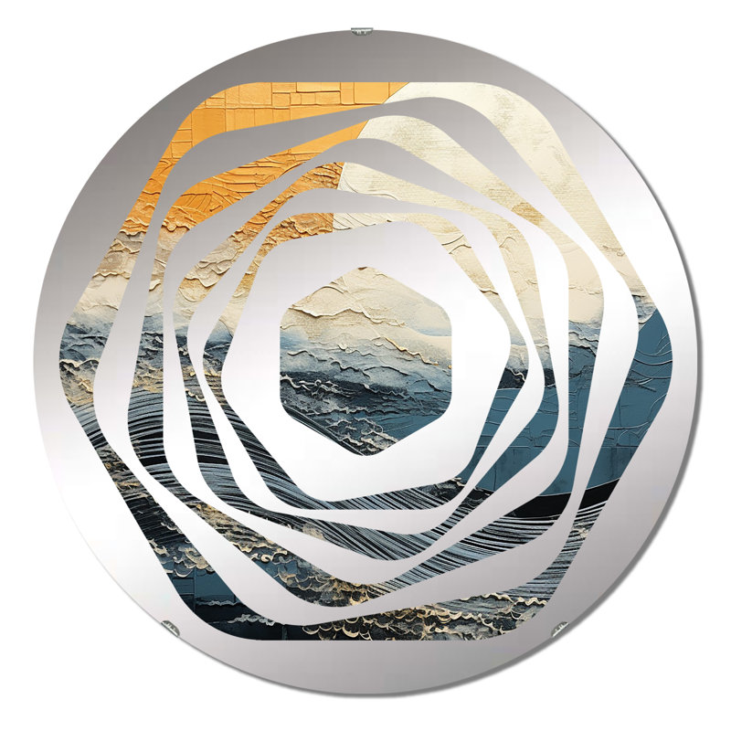 Stendhal - Miroir décoratif Amorphe, 23,6 po x 23,6 po