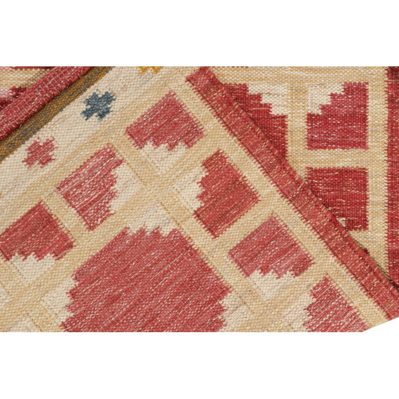 Scandinavian Wool Geometric Area Rug, Rectangle 8' x 10'