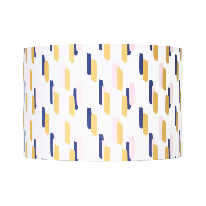 Multicolor Linen Drum Lamp Shade with Rounded Corners