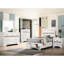 Lit de rangement simple blanc, idéal pour divers styles de décoration de chambre à coucher, avec compartiments, look propre et polyvalent, fabriqué en stratifié de papier de bois massif, lit de 49,91 pouces de hauteur avec fonction,