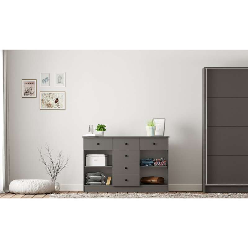 Jeveon 130Cm Wide 6 Drawer