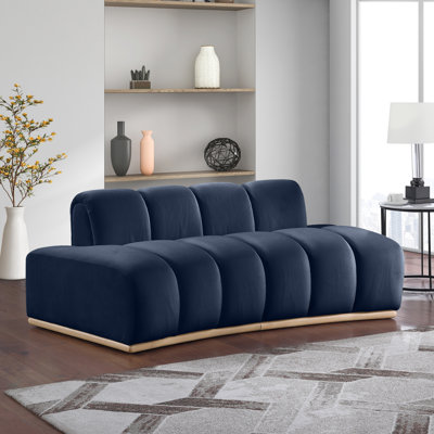 Velida Velvet Loveseat