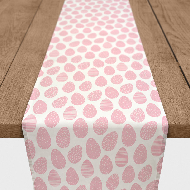 Milligan Tile Table Runner, 72" x 16", Pink