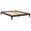 Base de lit plateforme en bois avec support en lattes de bois-219909527