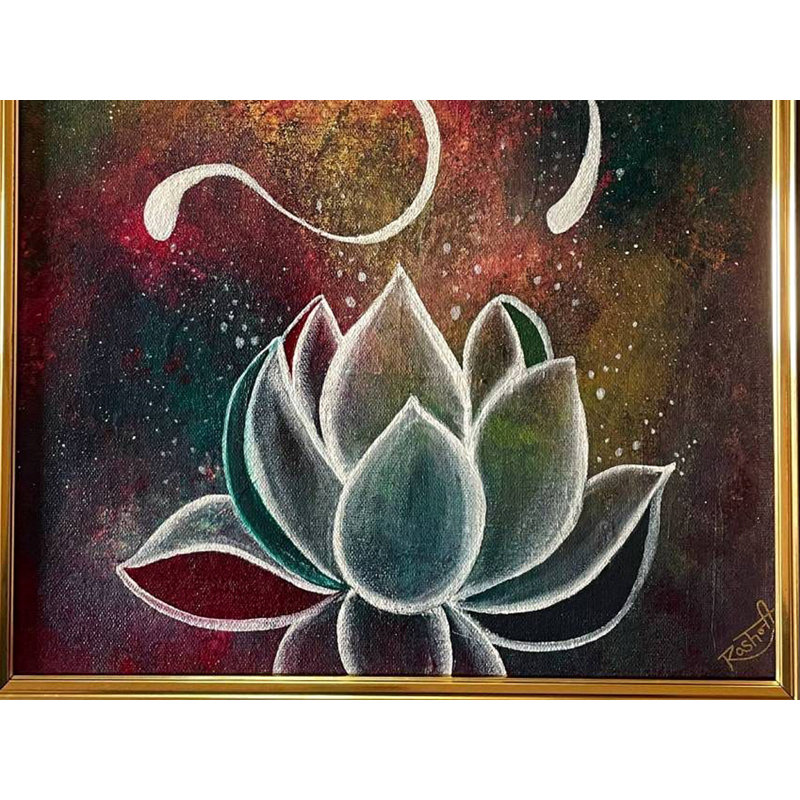 Om (Aum), peinture | Acrylique sur toile | Roshni Jashnani
