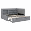 Upholstered Daybed With Trundle, Storage Shelves, USB & Outlet-243729849