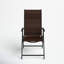 Fauteuil inclinable rotin en osier, brun