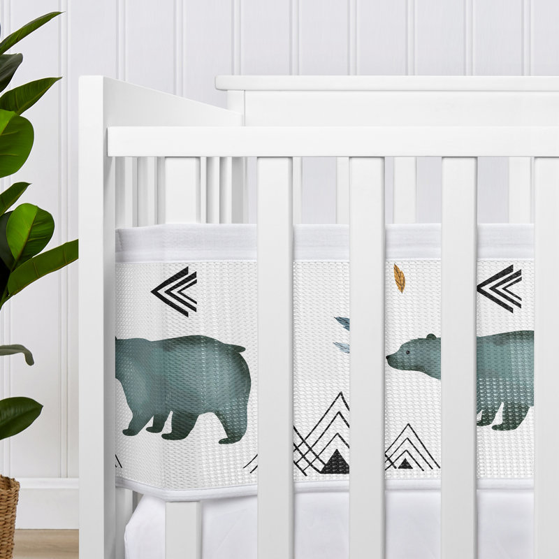 Bear Mountain Animals Bears Crib Mesh Liner