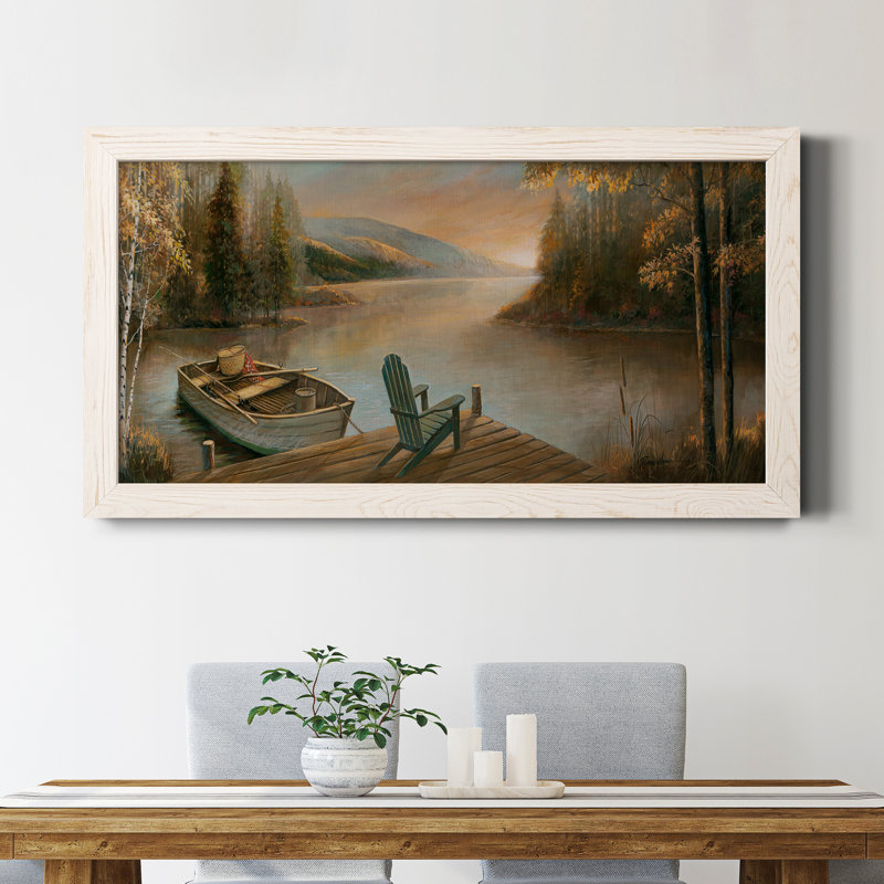 Tranquil Waters - Peinture sur toile encadrée, Blanc