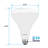 85 Watt Equivalent BR40 E26/Medium (Standard) Dimmable 3500K LED Bulb-128881130