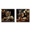Classic Elegance II - Ensemble de 2 collages carrés vin et champagne-493916218-493916164