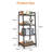 Wood Bookcase Ladder Bookshelf Shelving Unit-2012533123-2012533121