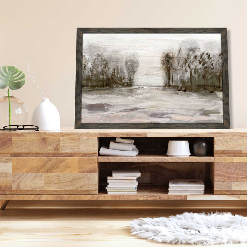 Près du mont Graham - Peinture, L 27,5 po x H 21,5 po, Cadre noir