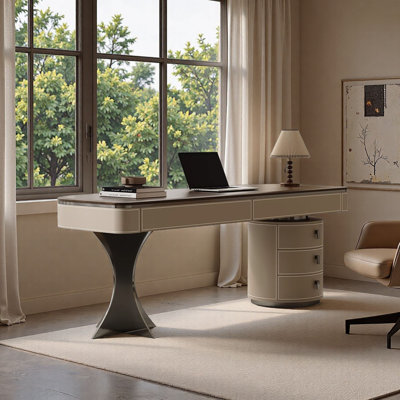 Bureau en noyer moderne moderne