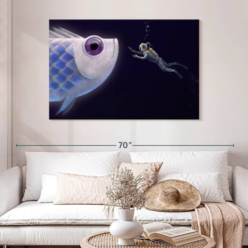 Kelan Deep Sea Fish Encounter, 32" H x 48" W