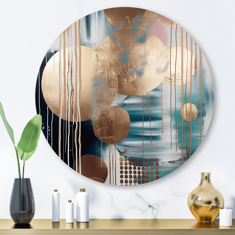 Décoration murale en V aux couleurs douces, formes et lignes, H 29 po x l 29 po x P 1 po