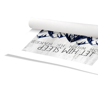 Rolled Let Him Paper Print