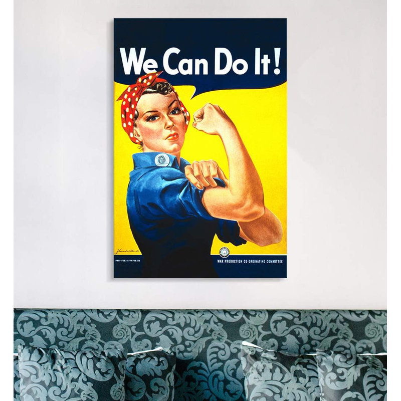 " We Can Do It Rosie The Riveter World War II Wartime Poster "