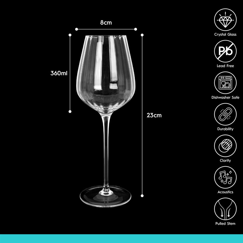 360ml White Wine Glass, Set of 6