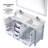 Jacques 60 in. W x 22 in. D Double Bath Vanity, and 58 in. Mirror-37292117-90700944