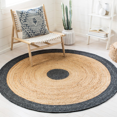 Nowell Hand Woven Jute/Wool/Cotton Rug in Gold