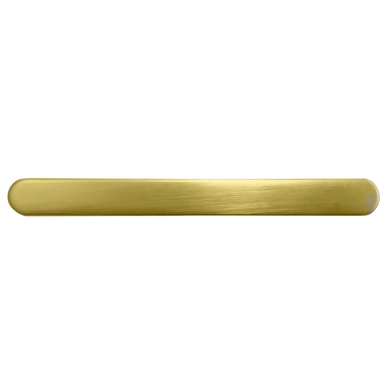 Bar / Handle Pull, Matte Brushed Brass, 7 9/16"